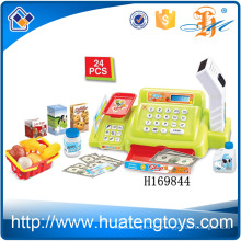 H169844 Hot simulated scanners shopping suit kids supermarket cash register toy with sound and light